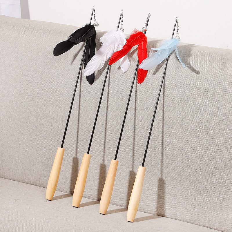 Interactive Cat Wand Toy for Indoor Exercise & Bonding
