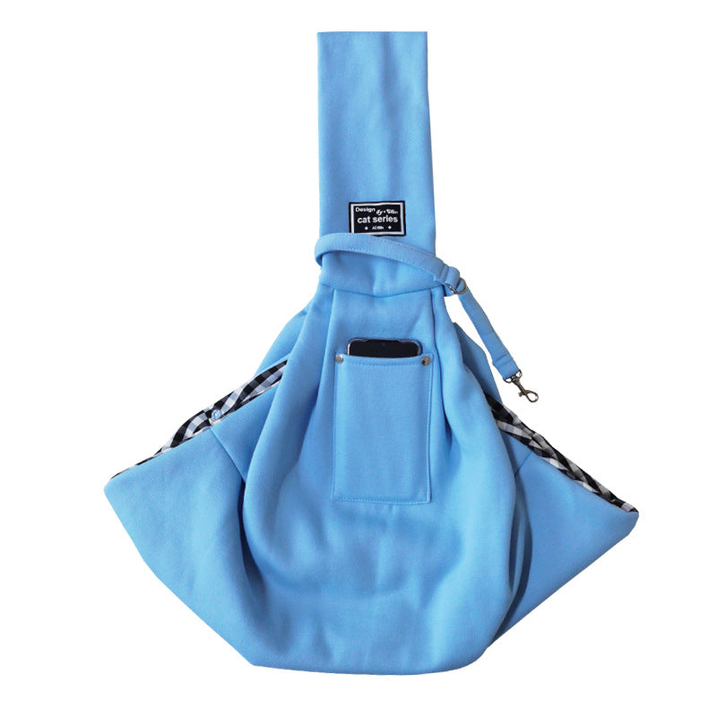 Small Pet Shoulder Carrier Bag for Hands-Free Walks