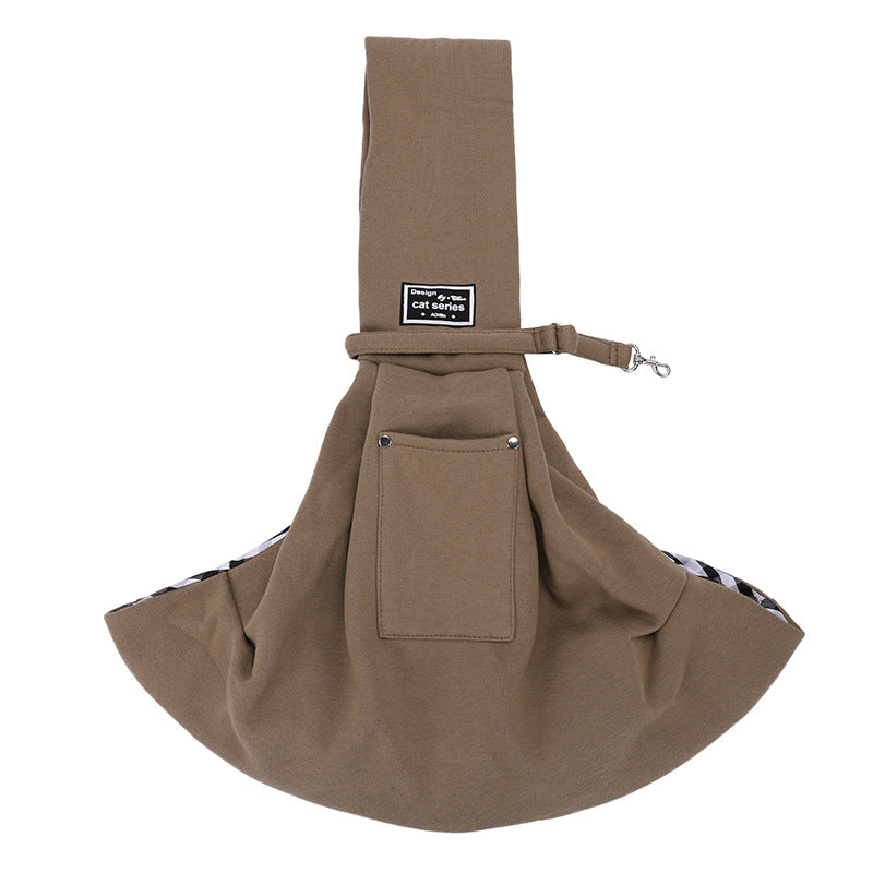 Small Pet Shoulder Carrier Bag for Hands-Free Walks
