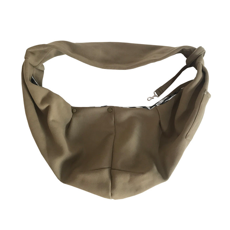 Small Pet Shoulder Carrier Bag for Hands-Free Walks