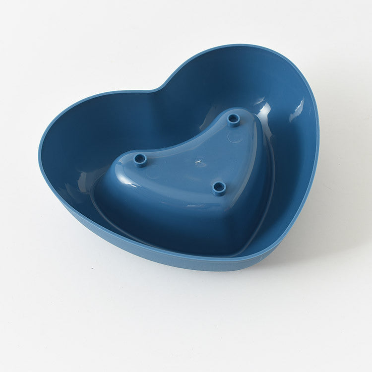 Heart Shaped Pet Bowl for Colorful Everyday Dog Cat Feeding