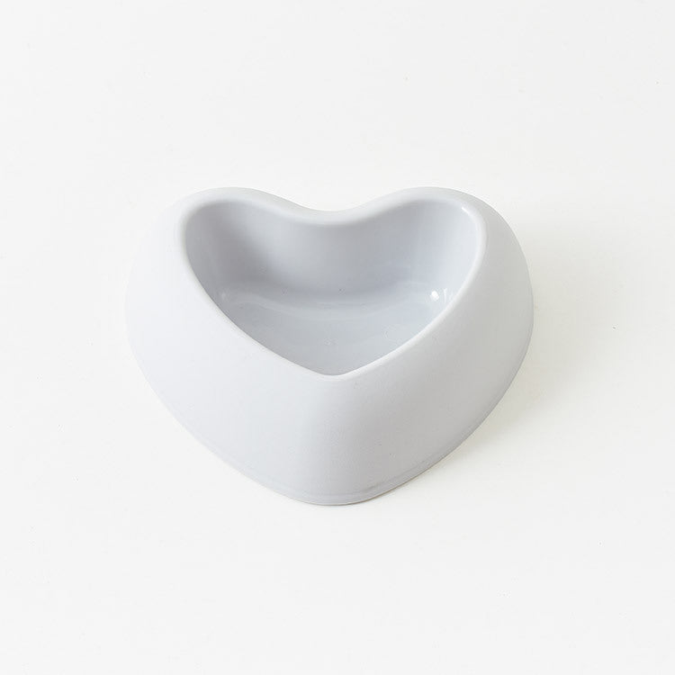 Heart Shaped Pet Bowl for Colorful Everyday Dog Cat Feeding