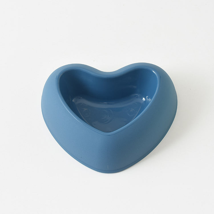 Heart Shaped Pet Bowl for Colorful Everyday Dog Cat Feeding