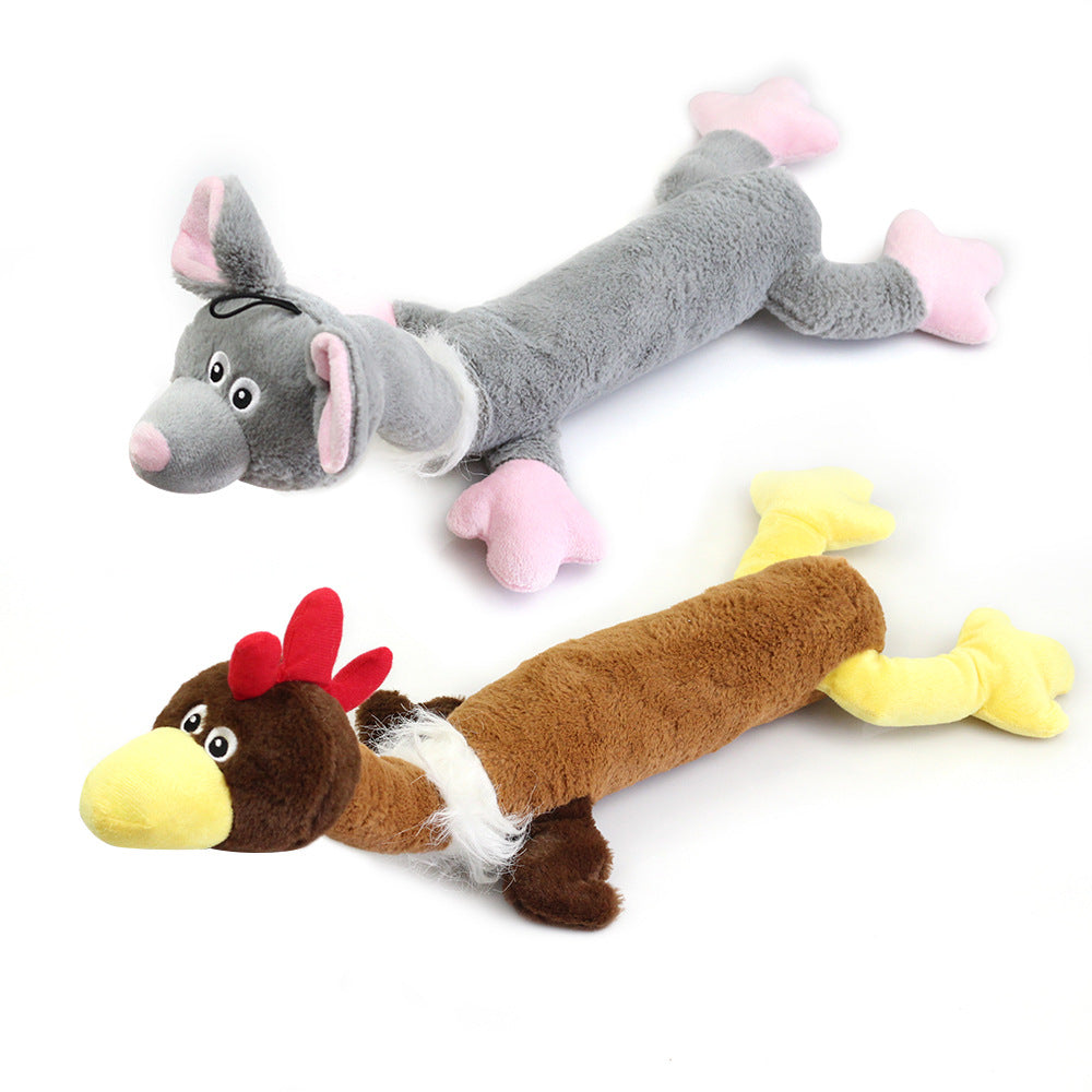 Plush Squeaky Dog Toys for Interactive Indoor Play