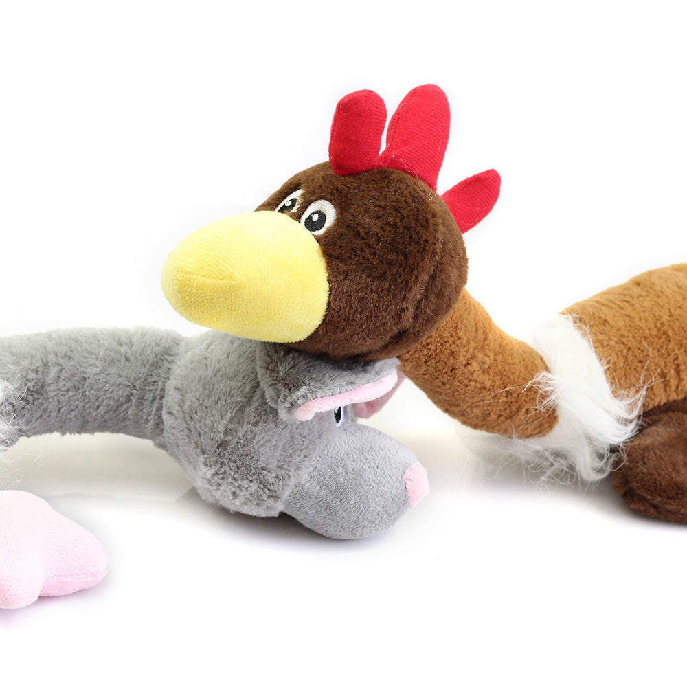 Plush Squeaky Dog Toys for Interactive Indoor Play