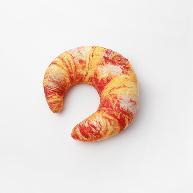 Food-Shaped Plush Dog Toys for Indoor Play & Fetch