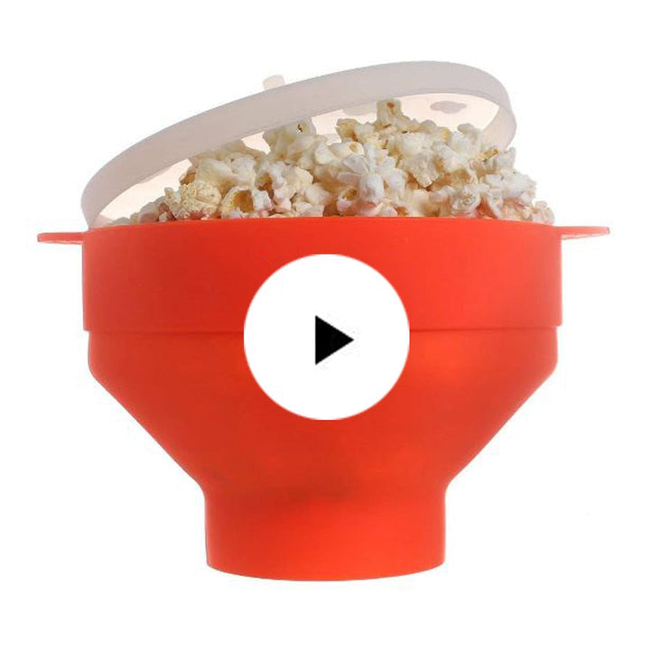 Silicone Microwave Popcorn Bowl That Pops Without Burning