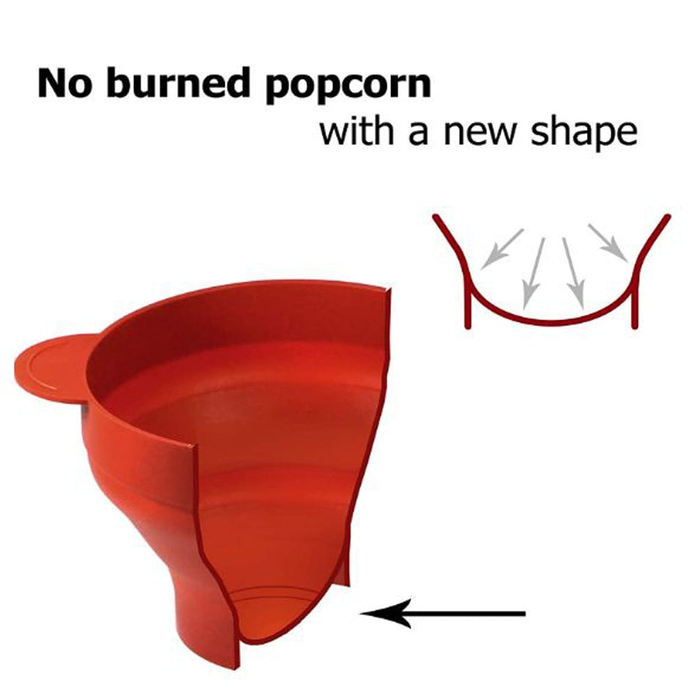 Silicone Microwave Popcorn Bowl That Pops Without Burning