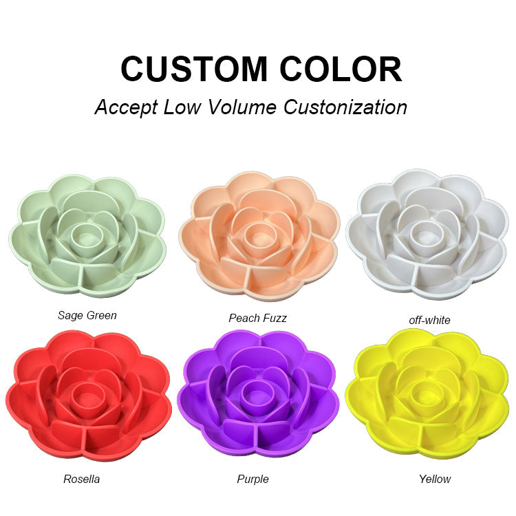 Portable Silicone Slow Feeder Dog Bowl for Travel Meals