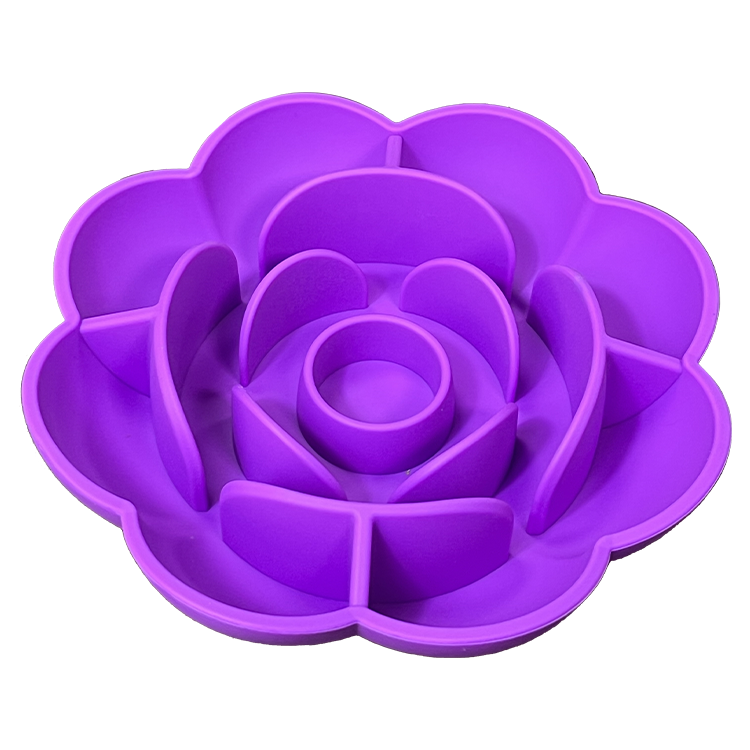 Portable Silicone Slow Feeder Dog Bowl for Travel Meals