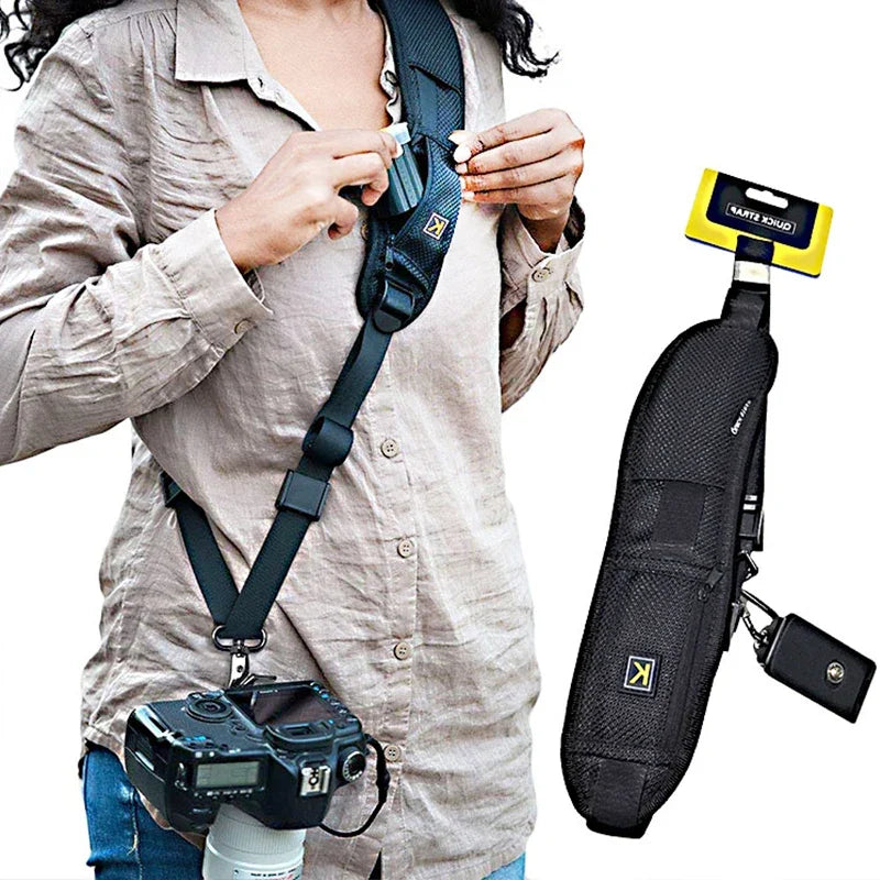 Quick-Release DSLR Shoulder Strap for Canon, Nikon, Sony