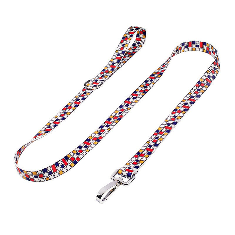 Personalized Printed Dog Collar With Engraved ID Plate