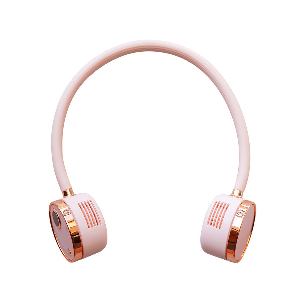 Hanging Neck Fan with Digital Display: Hands-Free Cooling