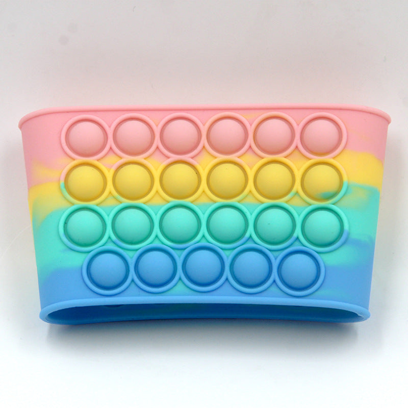 Silicone Bubble Cup Sleeve for Grip & Heat Comfort