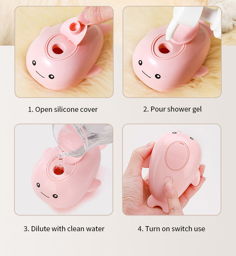 Rechargeable Spray Pet Brush for Easy Cat Grooming