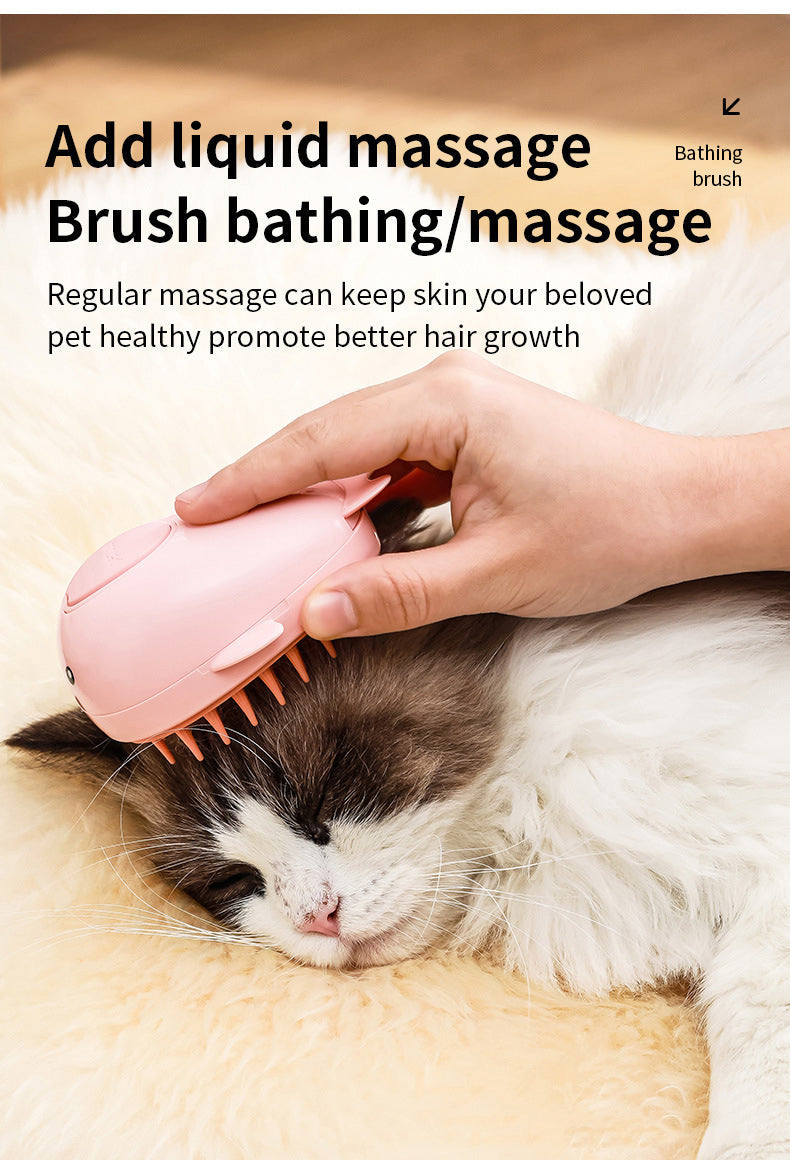 Rechargeable Spray Pet Brush for Easy Cat Grooming