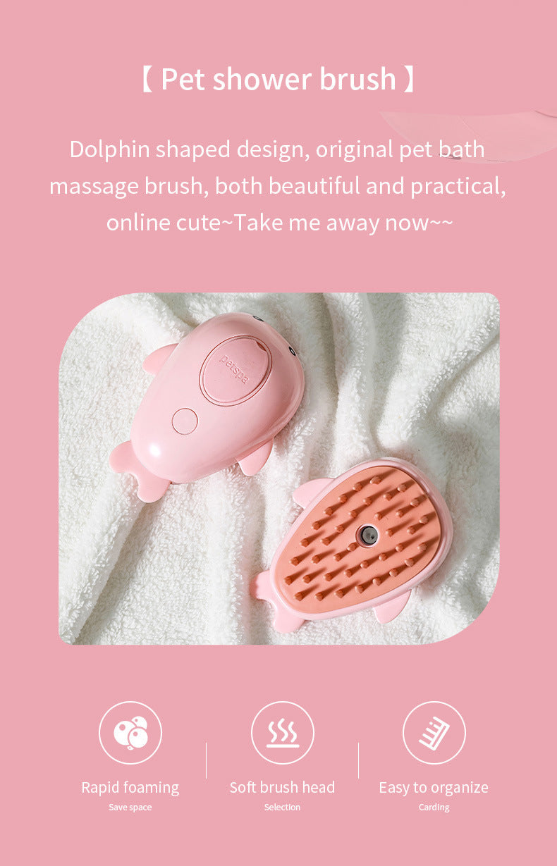 Rechargeable Spray Pet Brush for Easy Cat Grooming