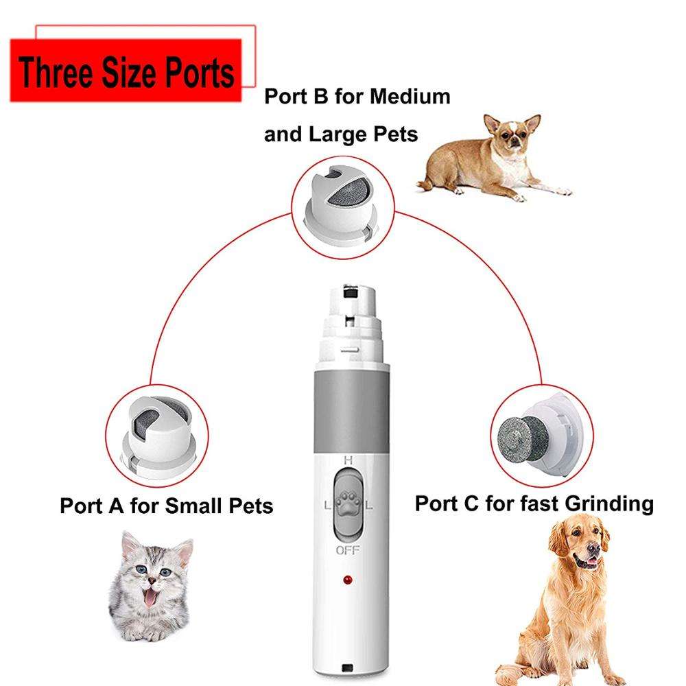 Rechargeable Pet Nail Grinder for Dogs, Cats & More