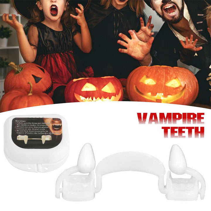 Retractable Vampire Teeth Costume Accessory for Halloween