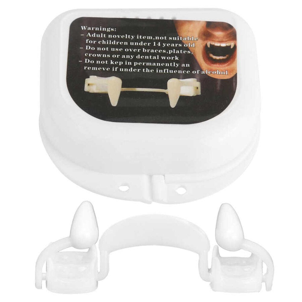 Retractable Vampire Teeth Costume Accessory for Halloween