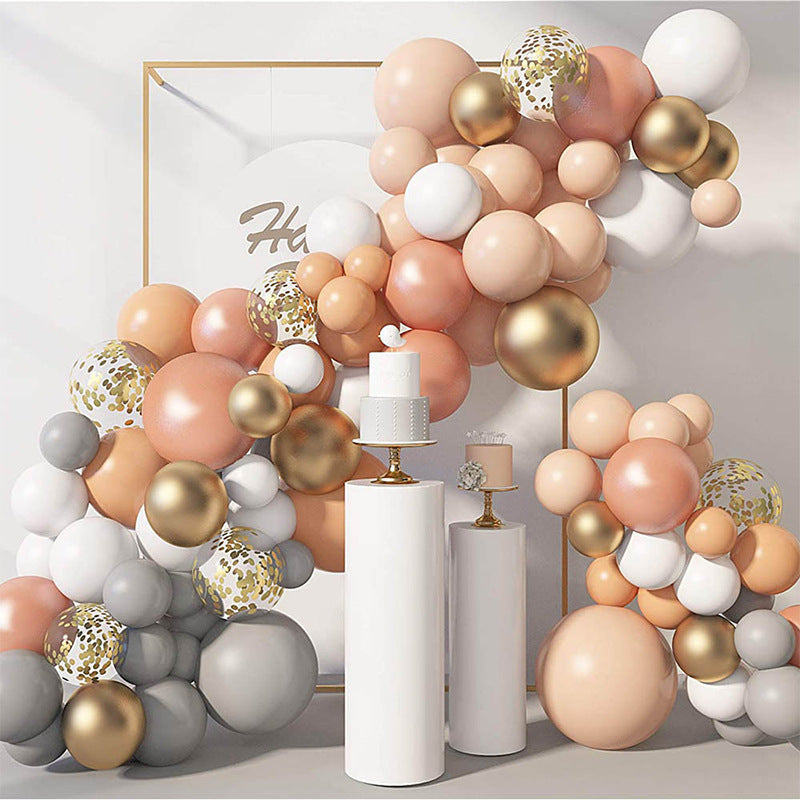 Retro Peach Balloon Garland Kit for Wedding Backdrops