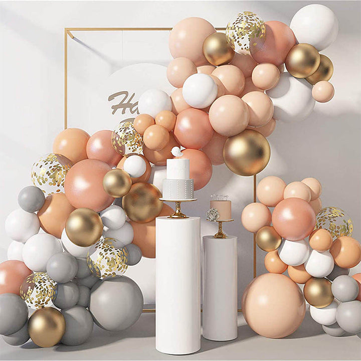 Retro Peach Balloon Garland Kit for Wedding Backdrops
