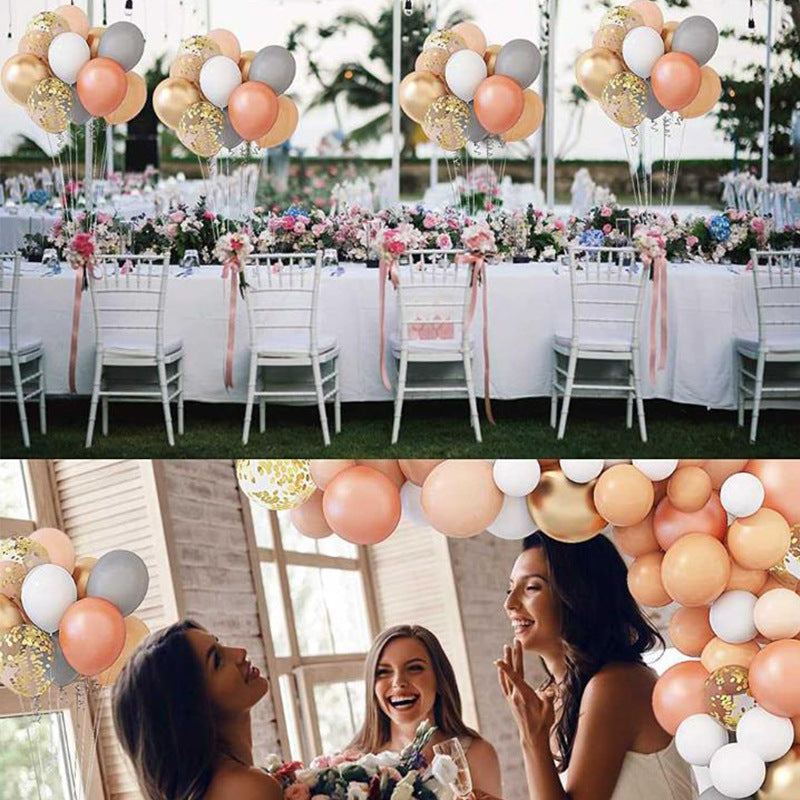 Retro Peach Balloon Garland Kit for Wedding Backdrops