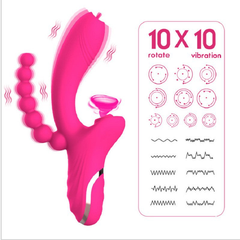 3-in-1 Rose Vibrator for Customizable Stimulation