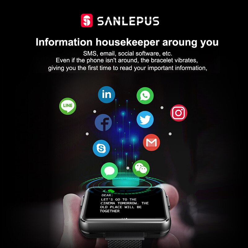 Smartwatch with Calls, Heart Rate & Fitness Tracking