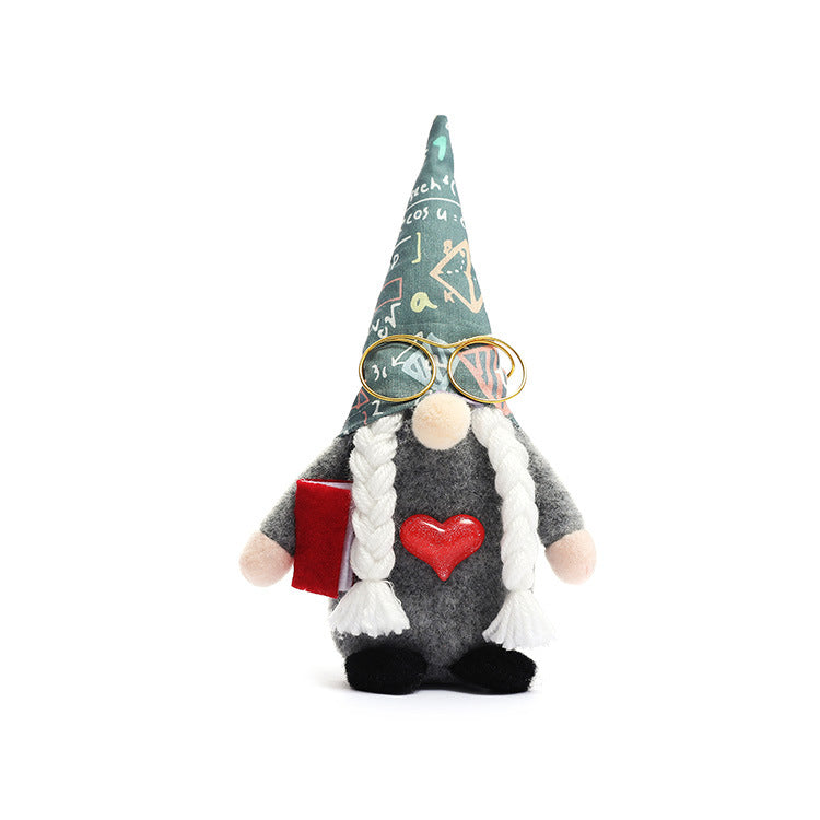 School Gnome Doll Set for Classroom Desk Decorations