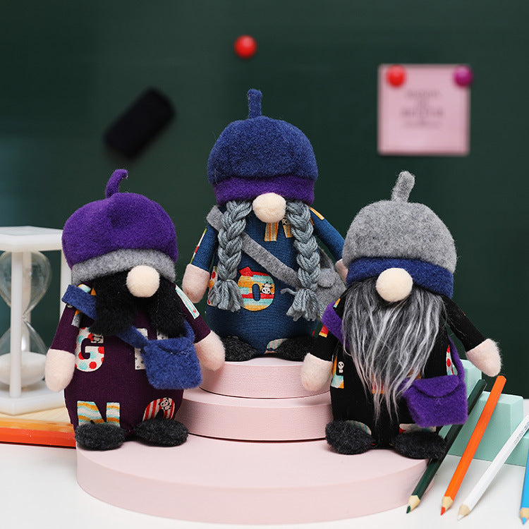 Back-to-School Gnome Trio for Playful Seasonal Decor