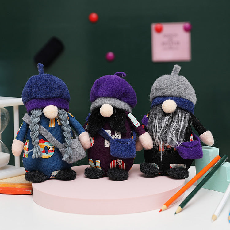 Back-to-School Gnome Trio for Playful Seasonal Decor