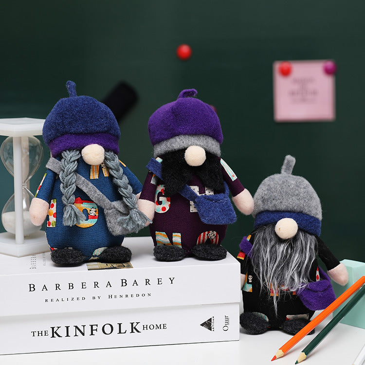 Back-to-School Gnome Trio for Playful Seasonal Decor