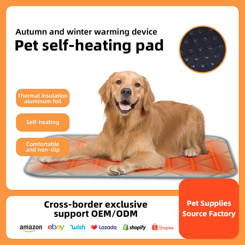 Self-Heating Pet Mat for Warm, Restful Pet Sleep