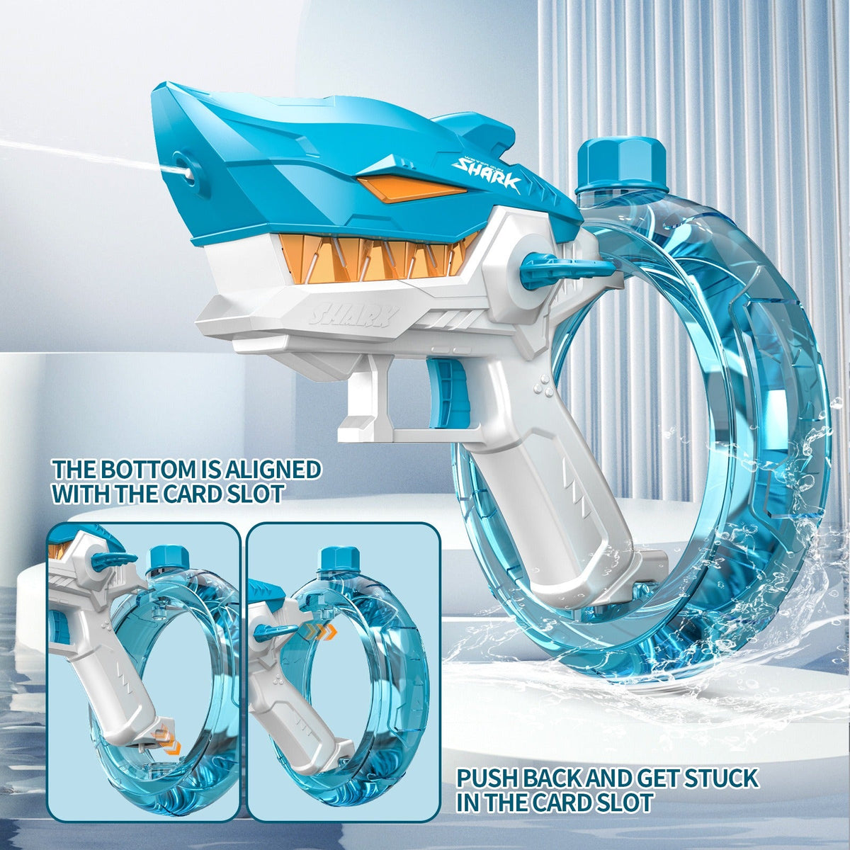 Electric Water Gun Toy Shark Continuous Water Blaster