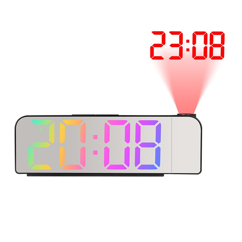 Projection Alarm Clock with Large Easy-Read LED Display