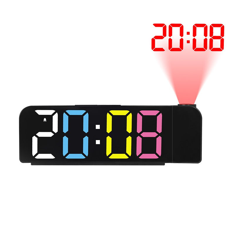 Projection Alarm Clock with Large Easy-Read LED Display