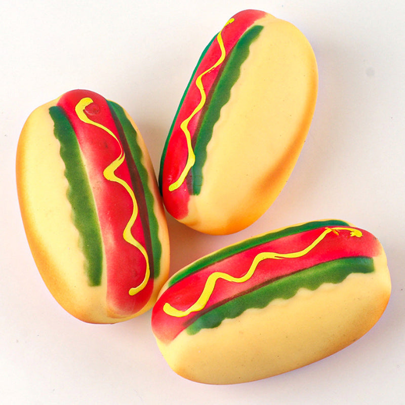 Slow-Rebound Hot Dog Fidget Toy for Tactile Play