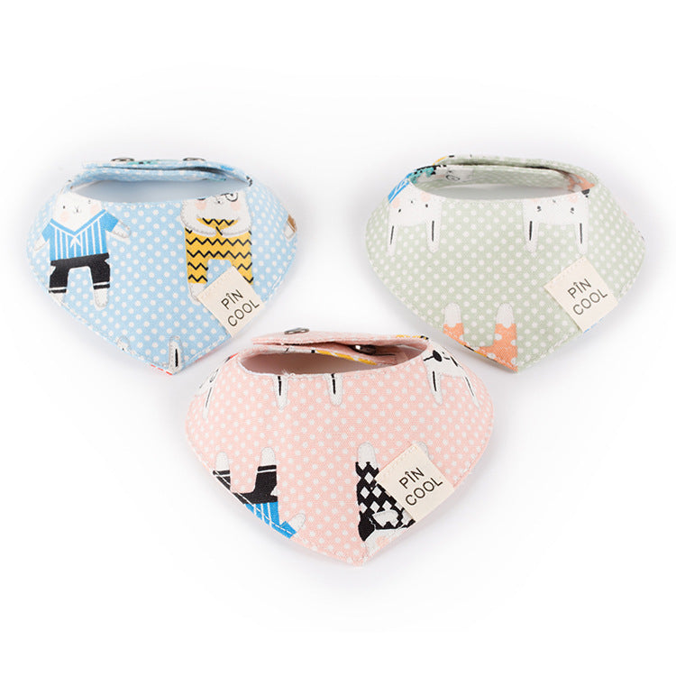 Dog Drool Bib Triangle Scarf for Small Dogs | Cute