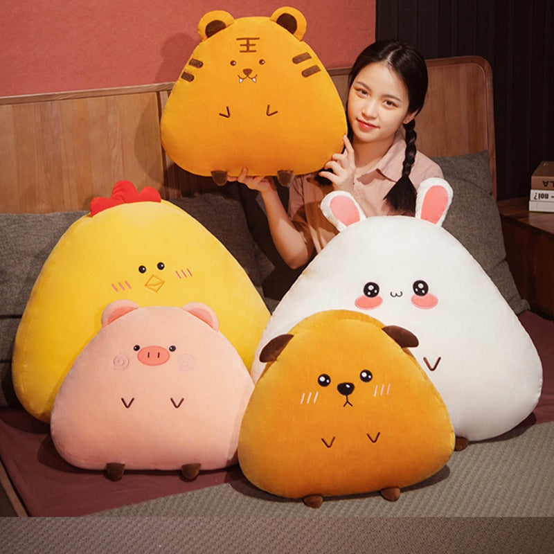 Jumbo Plush Animal Pillow - Soft Cuddle Cushion Décor