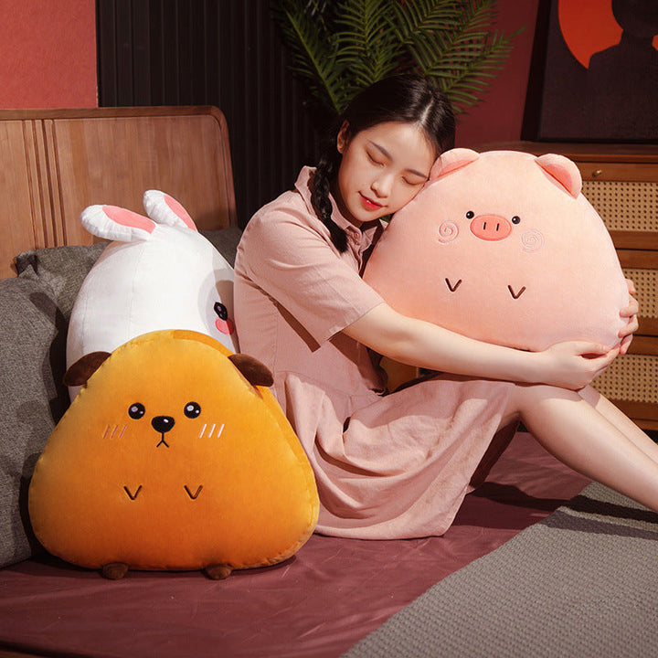 Jumbo Plush Animal Pillow - Soft Cuddle Cushion Décor