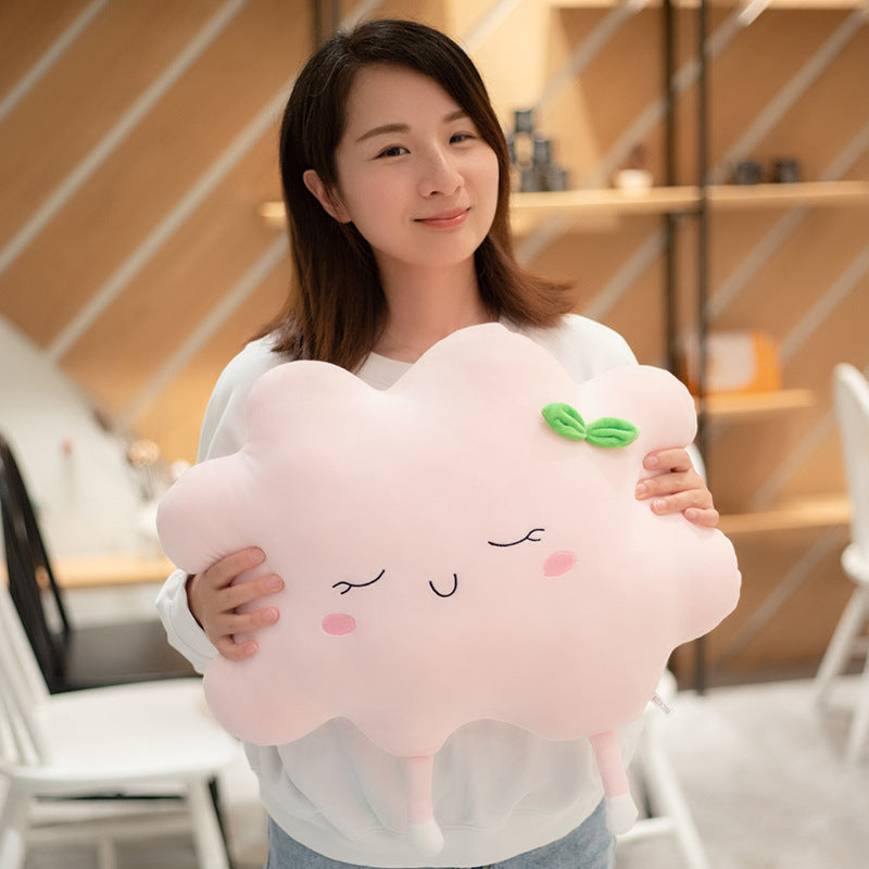 Plush Sun Pillow Cushion for Cozy Pastel Home Decor