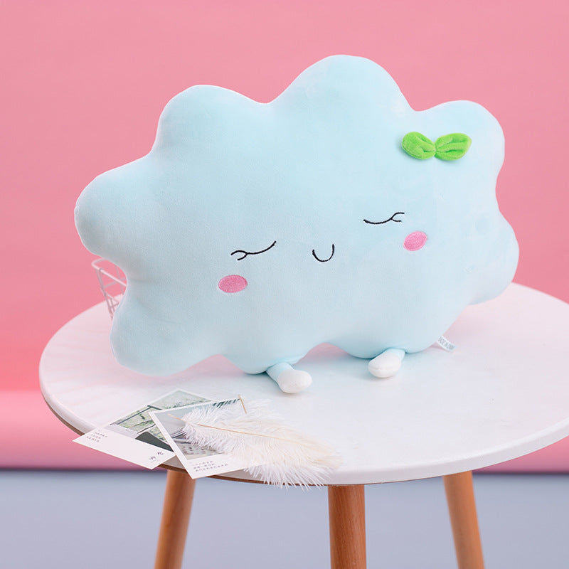 Plush Sun Pillow Cushion for Cozy Pastel Home Decor