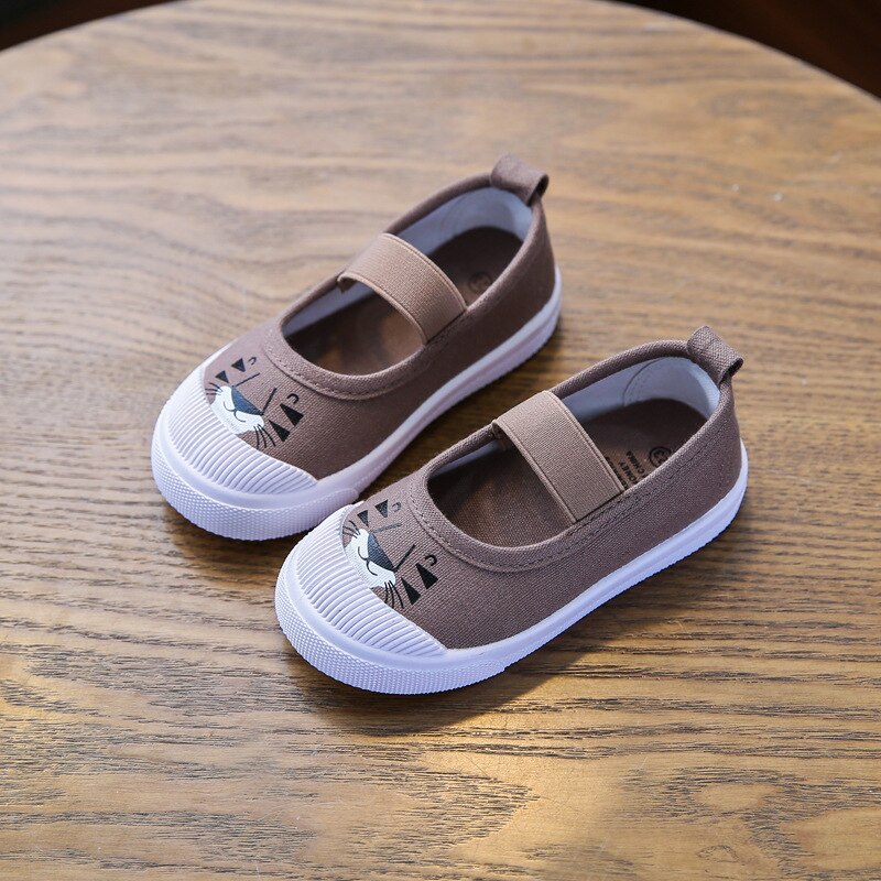 Kids Canvas Shoes With Easy Straps & Everyday Sole Grip
