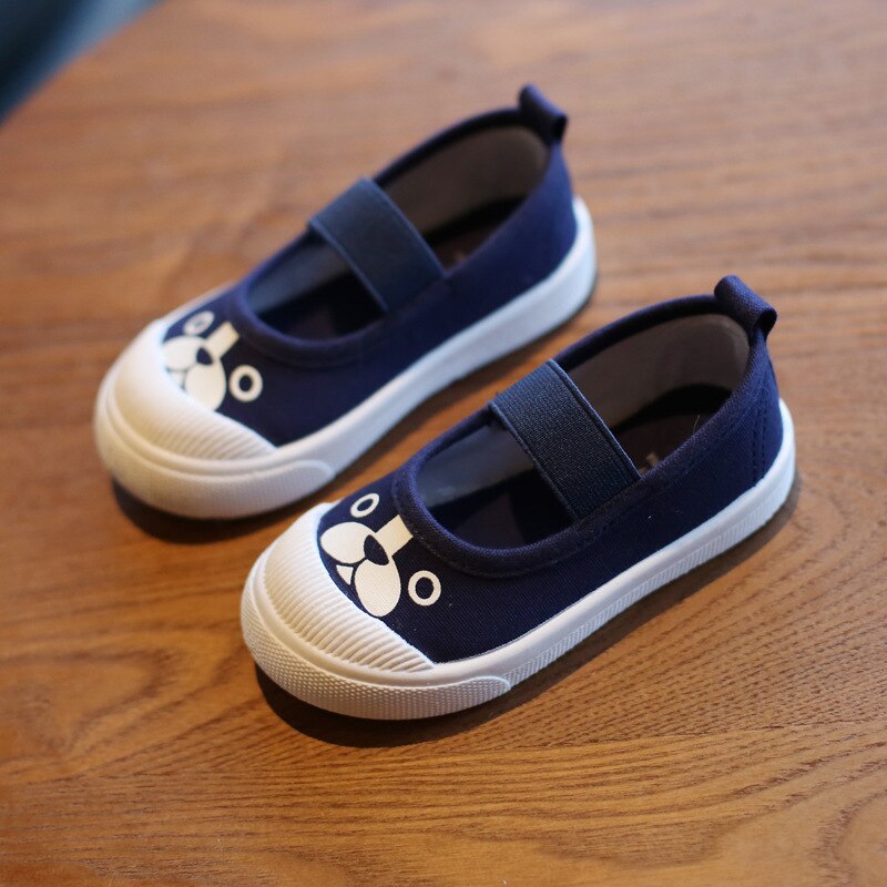 Kids Canvas Shoes With Easy Straps & Everyday Sole Grip