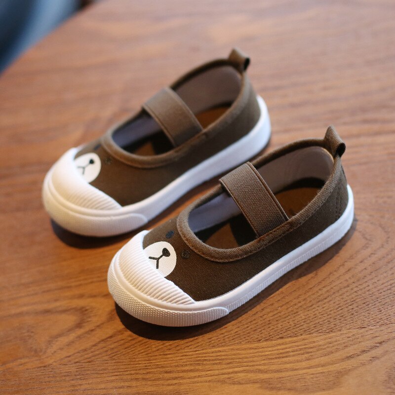 Kids Canvas Shoes With Easy Straps & Everyday Sole Grip