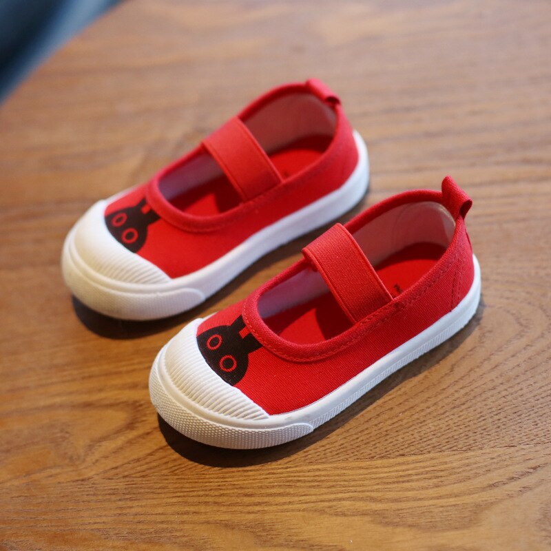 Kids Canvas Shoes With Easy Straps & Everyday Sole Grip