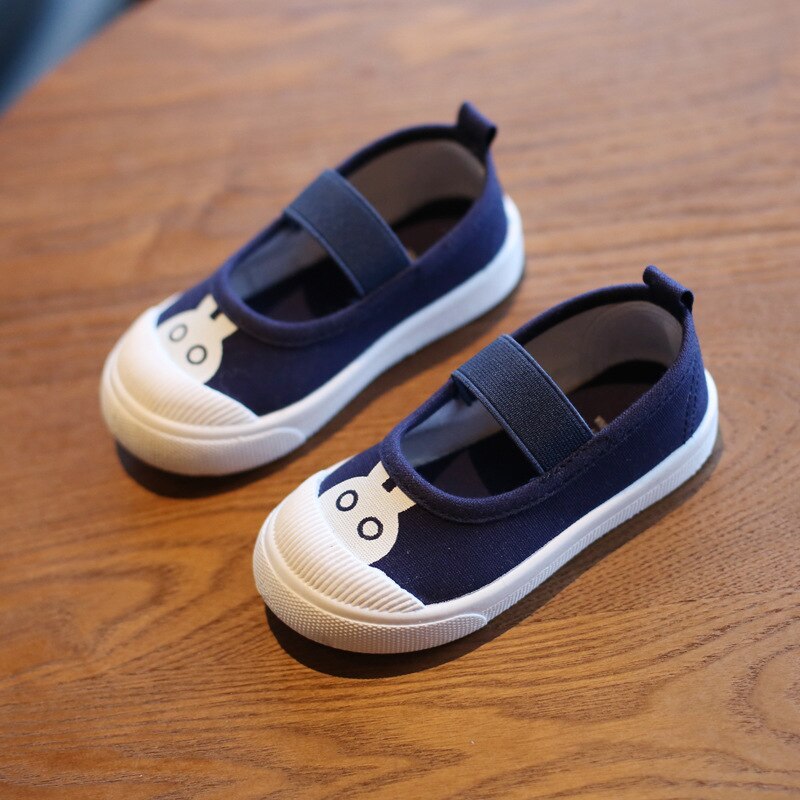 Kids Canvas Shoes With Easy Straps & Everyday Sole Grip