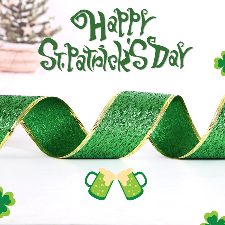 St. Patrick’s Day Ribbon for Sparkling DIY Bows