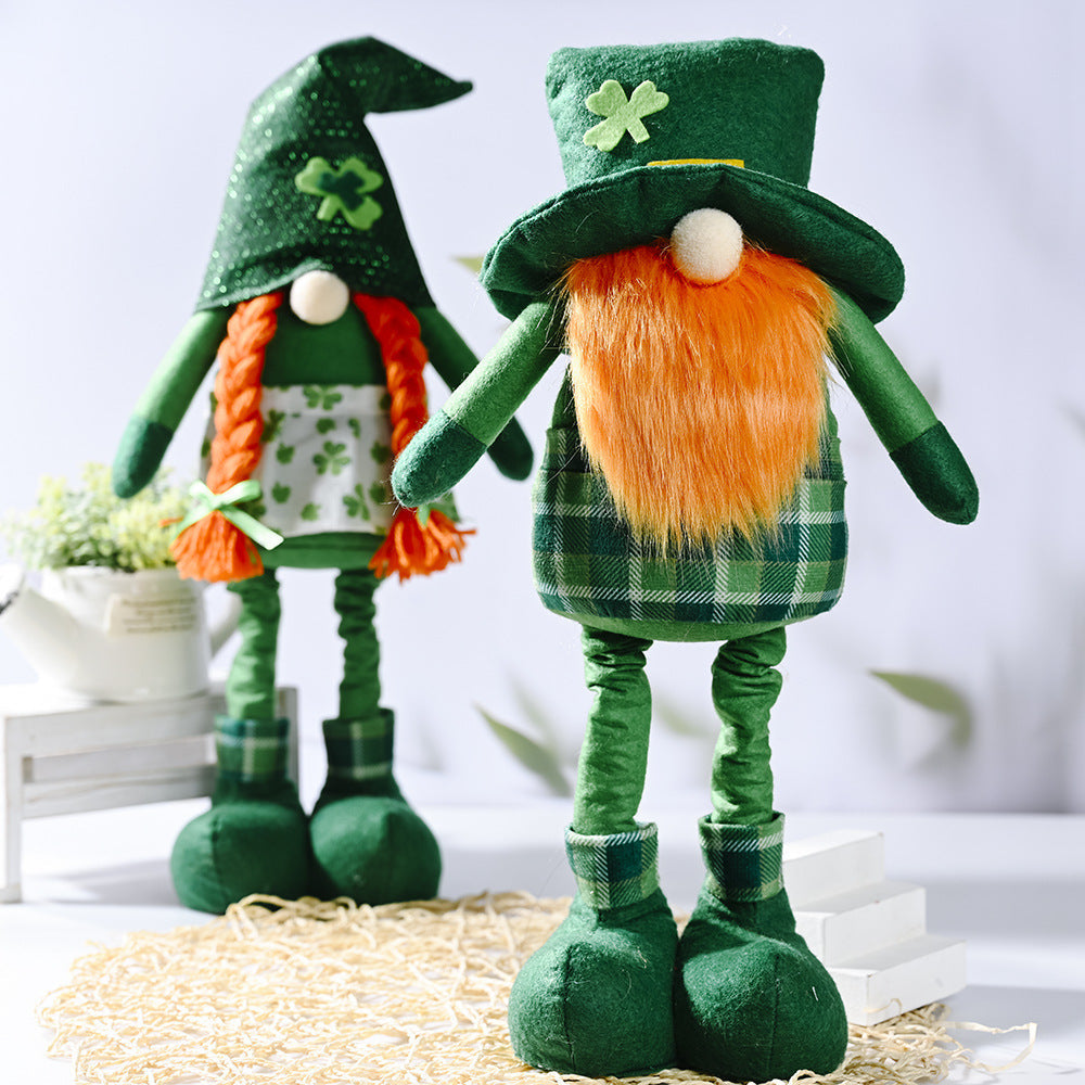 St. Patrick's Day Gnome Dolls Coordinated Holiday Pair